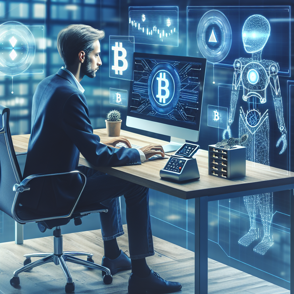 Generati o imagine cu o persoana care foloseste un computer pentru a tranzactiona <a href=