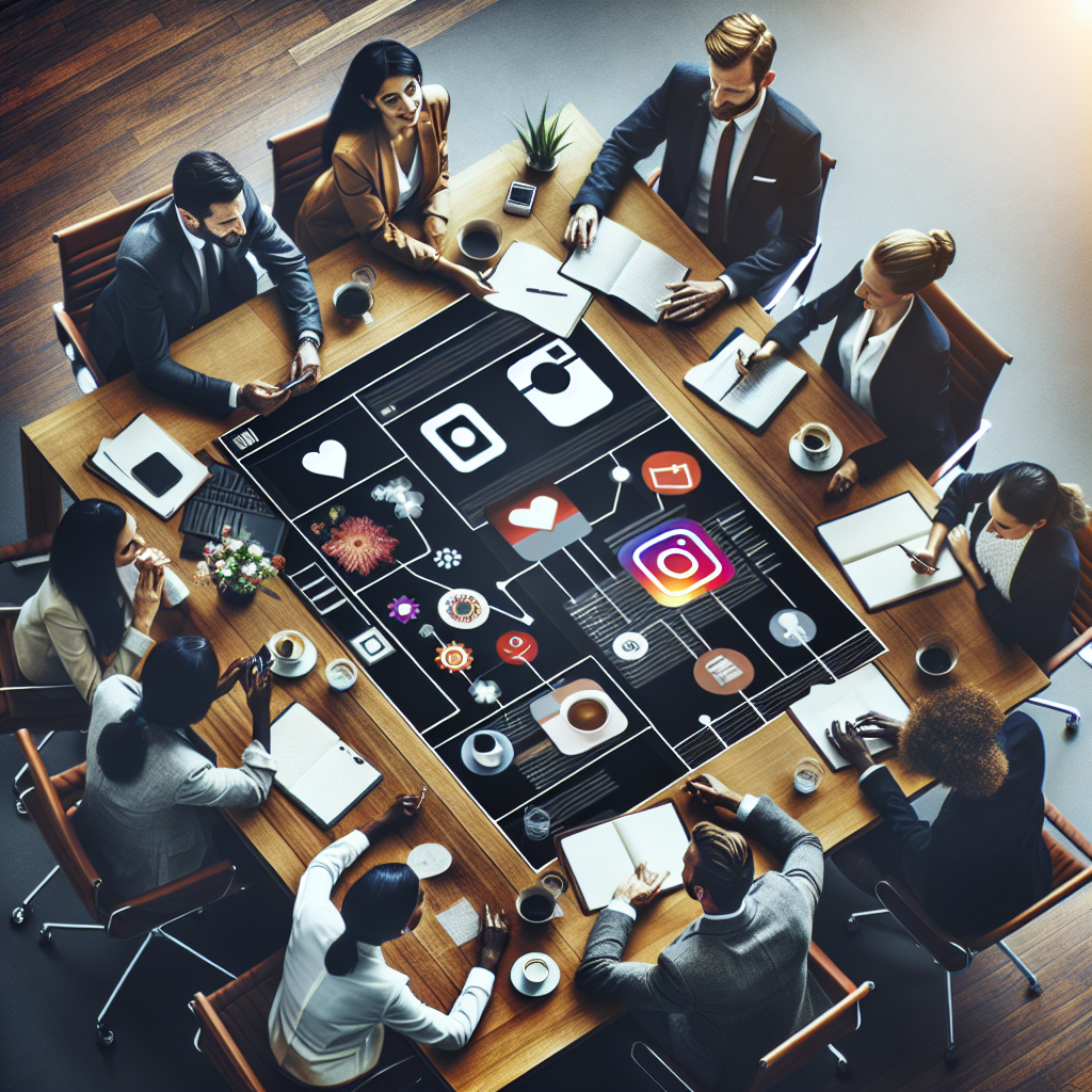 Oameni care creeaza o pagina de Instagram pentru <a href=