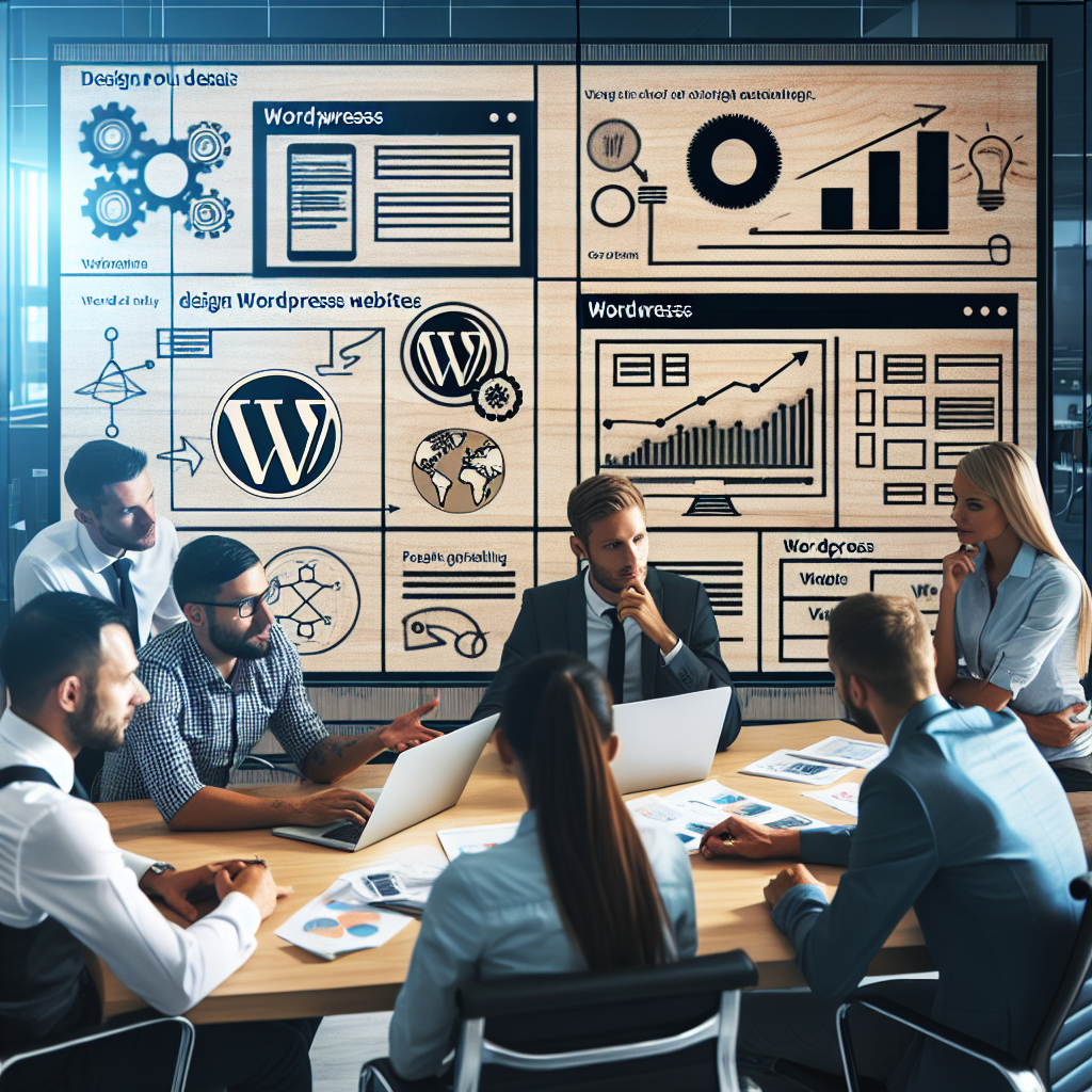 Imagine cu o echipa care discuta despre optiunile de design pentru <a href=