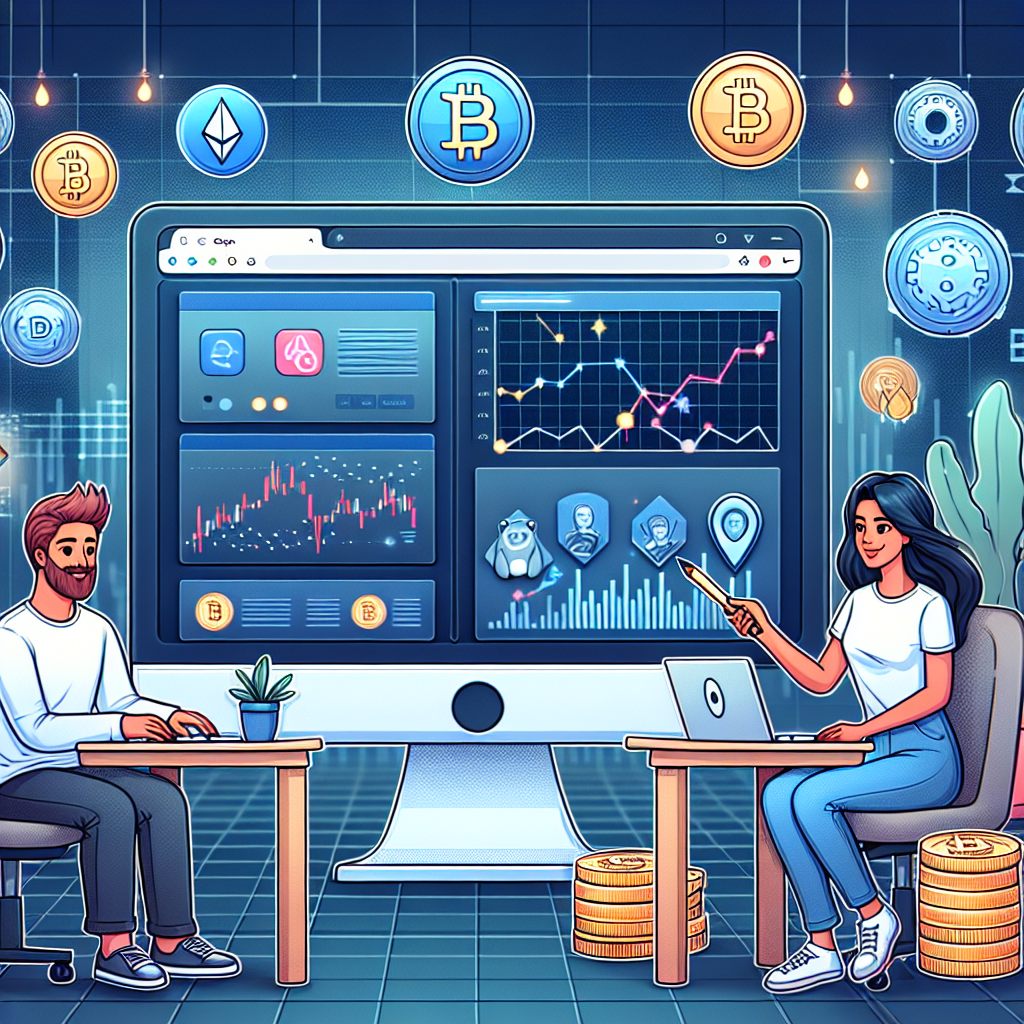 Ecranul unui computer cu browserul Opera Crypto deschis, afisand <a href=