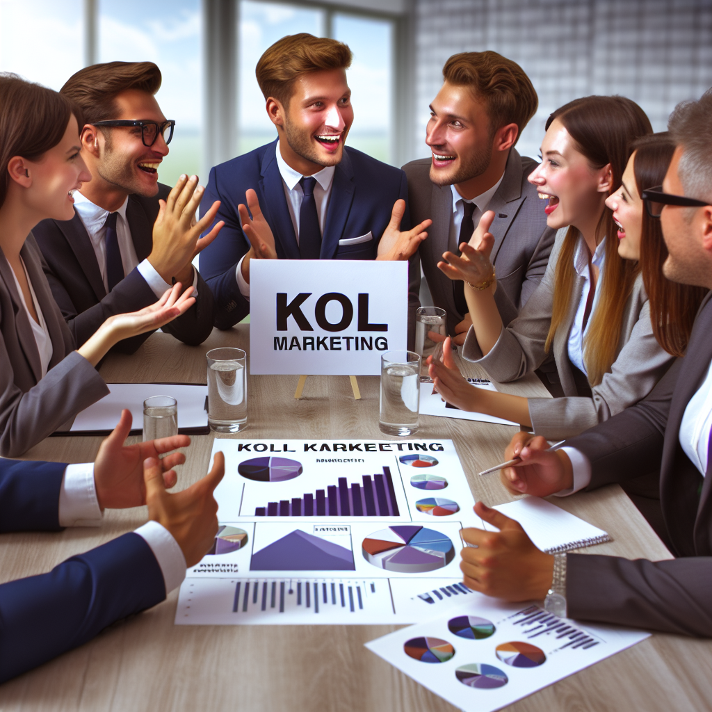 Imagine a unui grup de oameni europeni, discutand despre marketingul KOL, intr-un <a href=