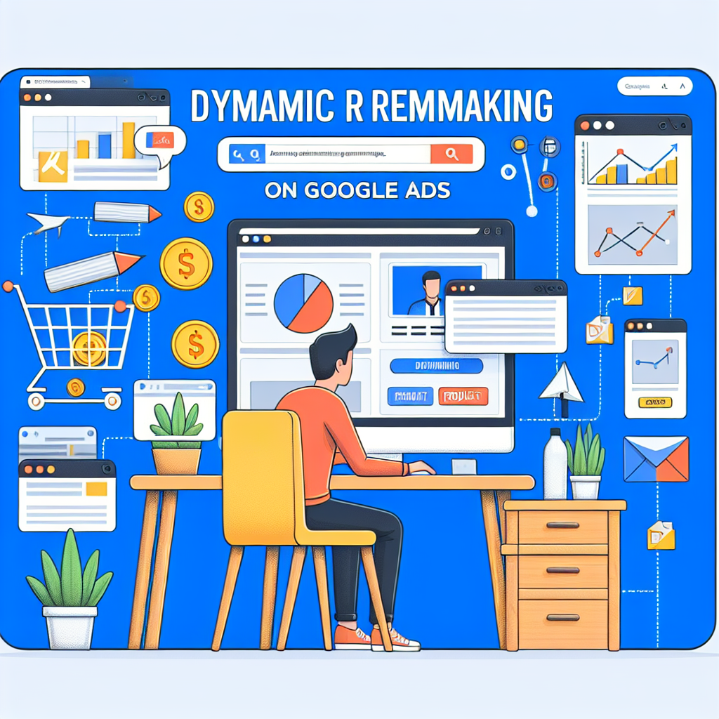 Imagine care ilustreaza un ecran de computer care afiseaza reclame bazate pe vizitele anterioare ale utilizatorului, incluzand elemente precum o cos de cumparaturi, produse, bannere si grafice, cu persoane de tip european in jur.