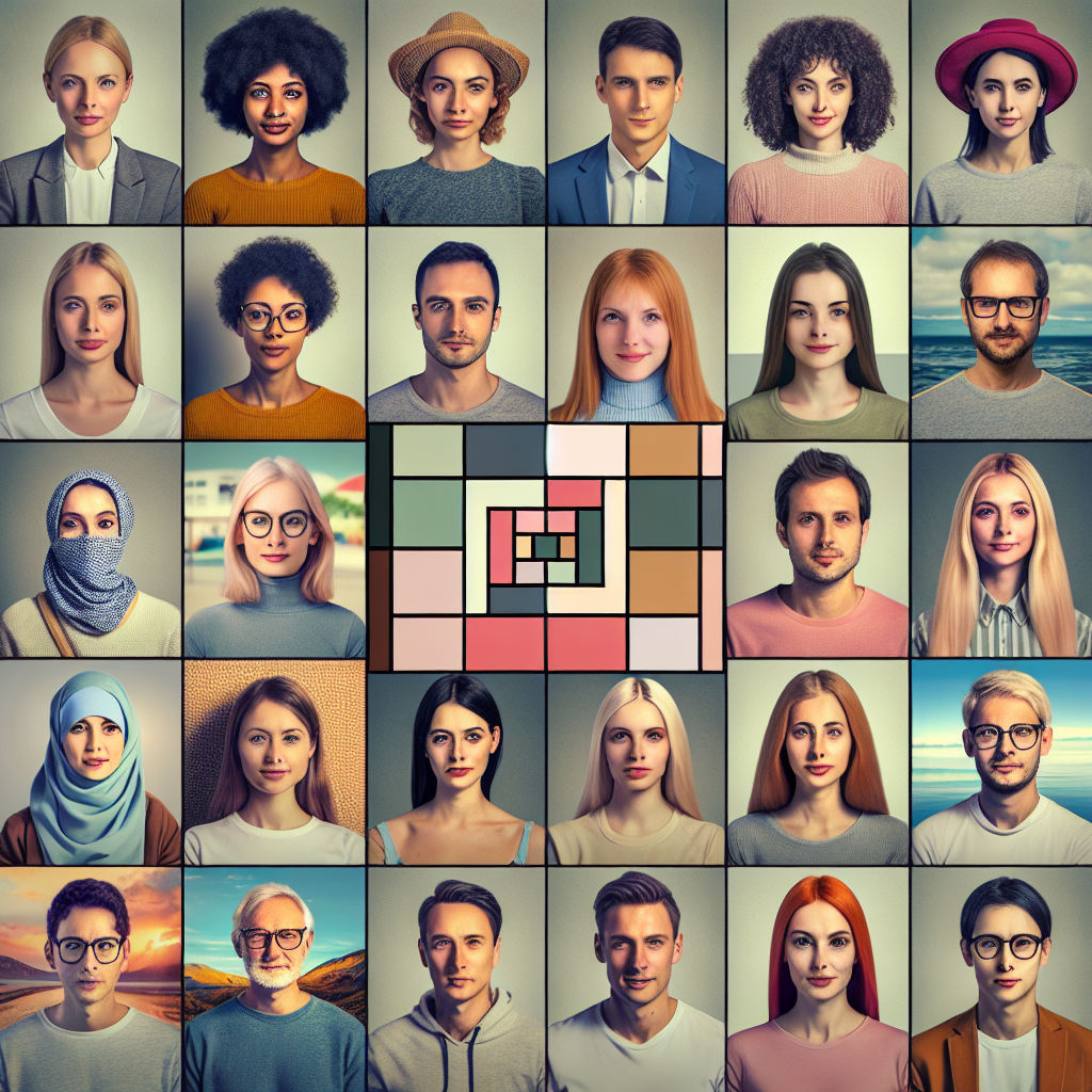 Colaj din diverse imagini optimizate pe un site web, care combina estetica designului si simplitatea navigarii. Persoanele din imagine trebuie sa fie de tip european.