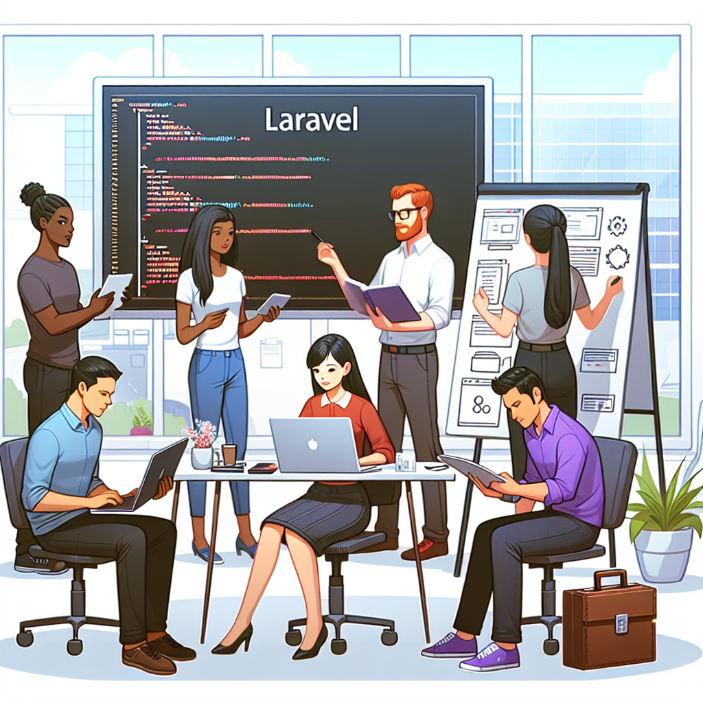 Команда IT-специалистов, занимающихся разработкой сайта на <a href=