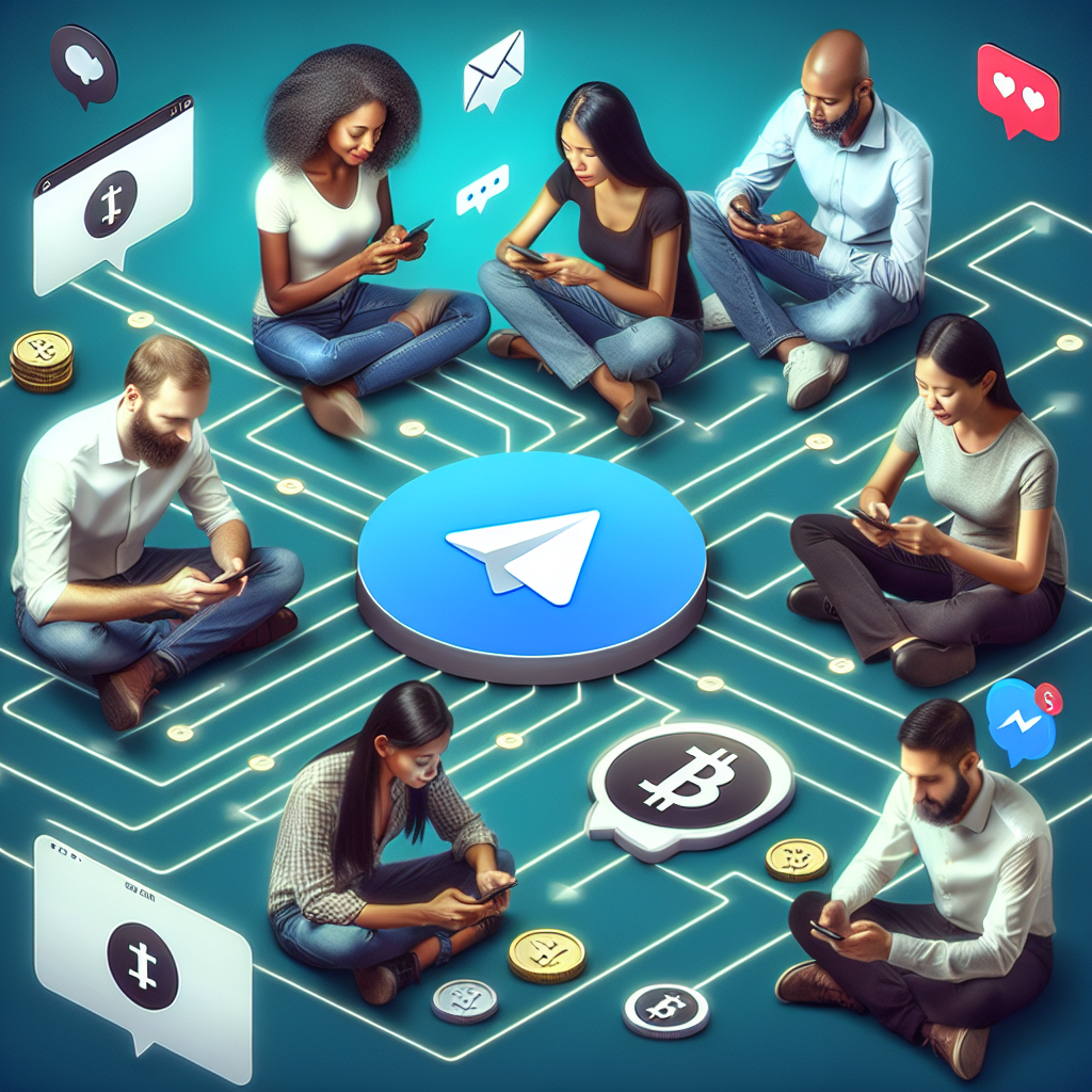 Imagine a unui schimb de criptomonede de succes in Telegram, cu utilizatori interactiunea cu dispozitivele lor, prezentand un interfata atractiva a mesajerului, cu toata lumea avand un aspect de tip european.