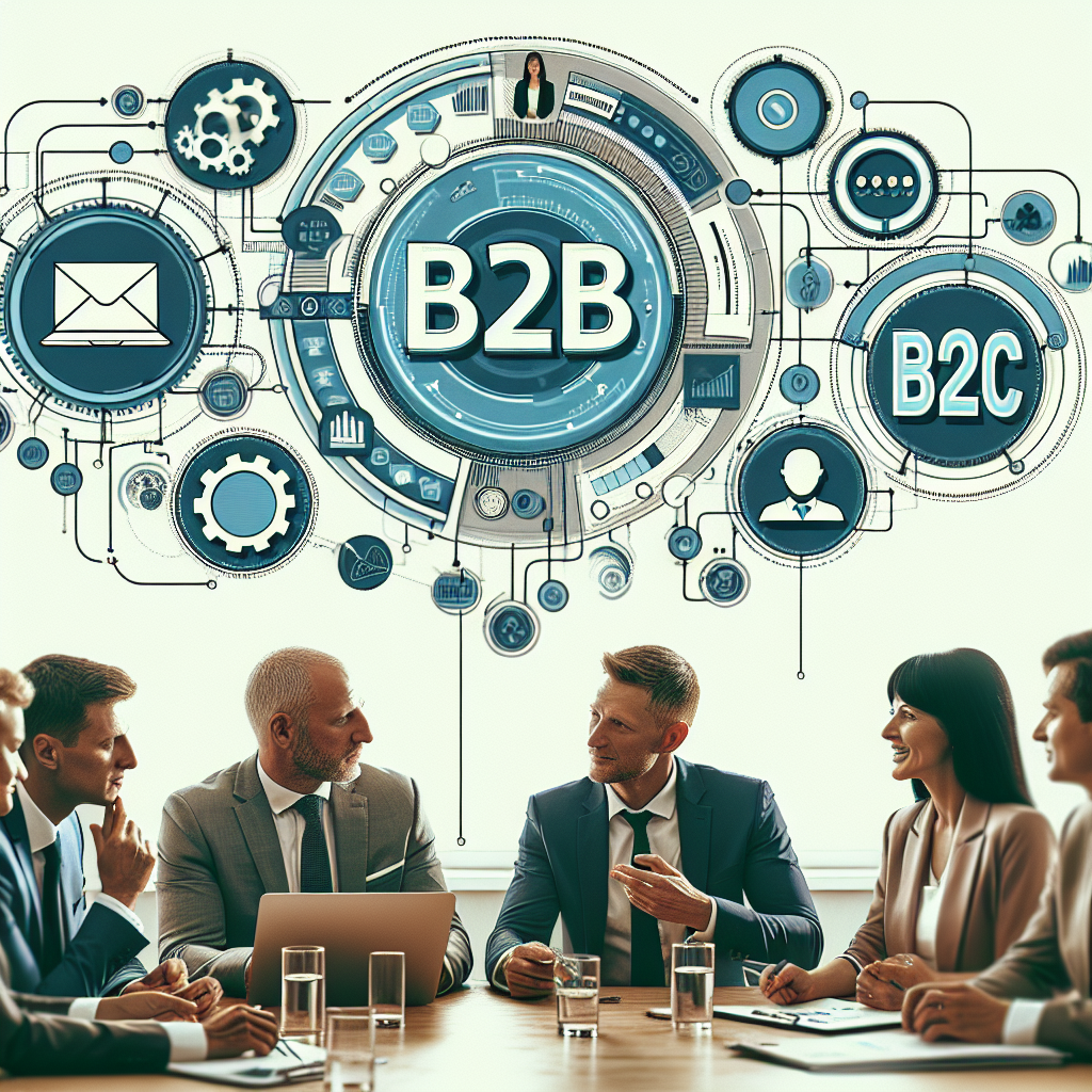 Imagine cu reprezentanti ai agentiei digitale B2B si B2C discutand strategiile lor la o intalnire. Toate persoanele trebuie sa arate european. Imaginea trebuie sa arate ca o fotografie, astfel incat sa nu poata fi diferentiata de o fotografie reala.