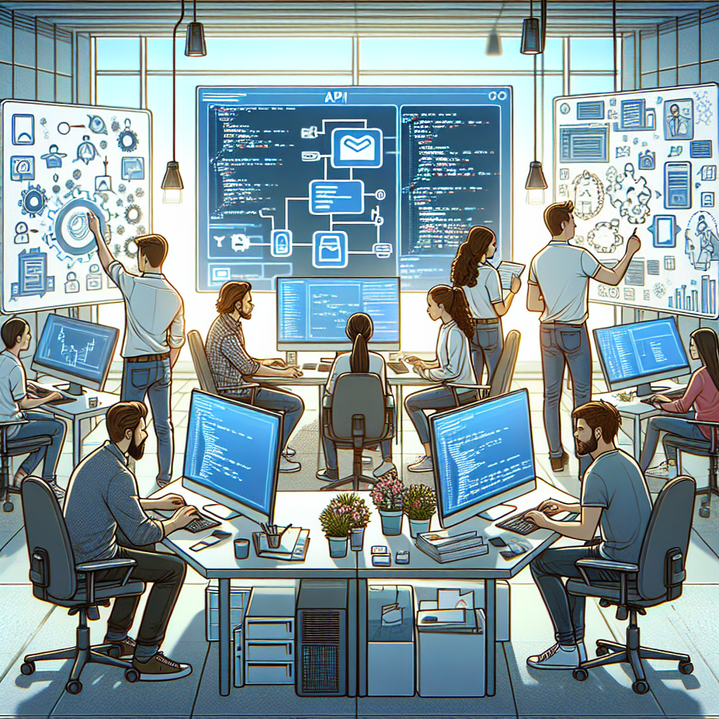 O imagine a procesului de creare a unui API intr-o <a href=