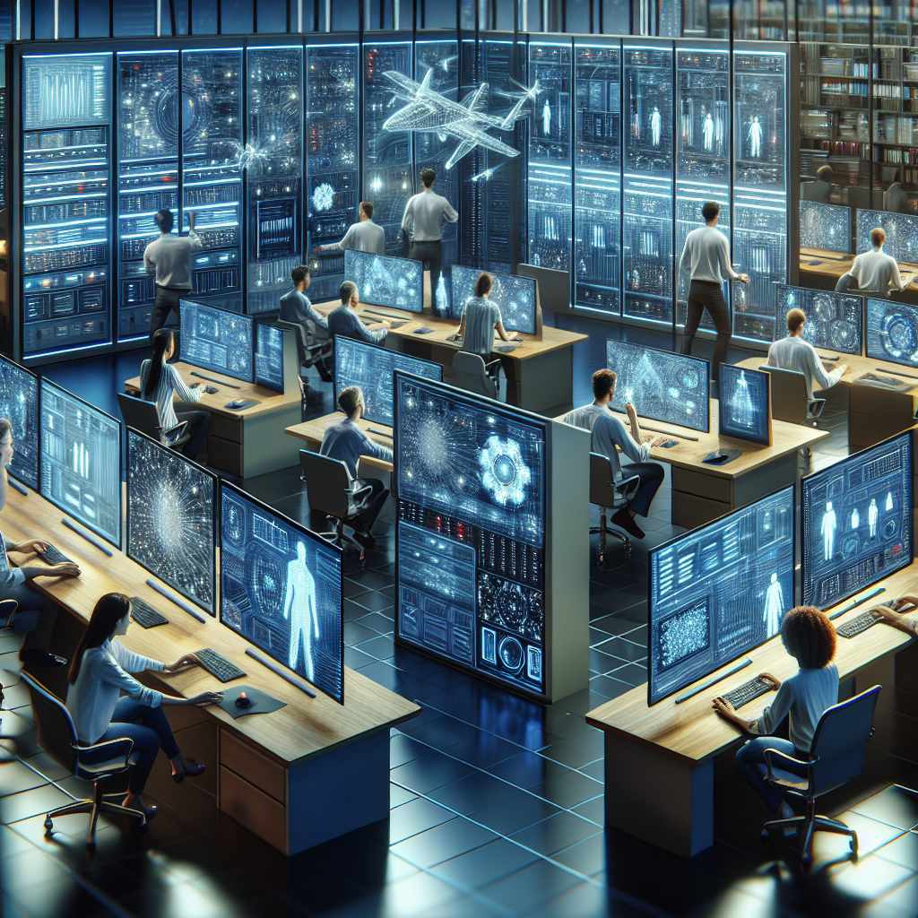 O imagine cu oameni europeni care gestioneaza sisteme informatice, lucrand cu <a href=
