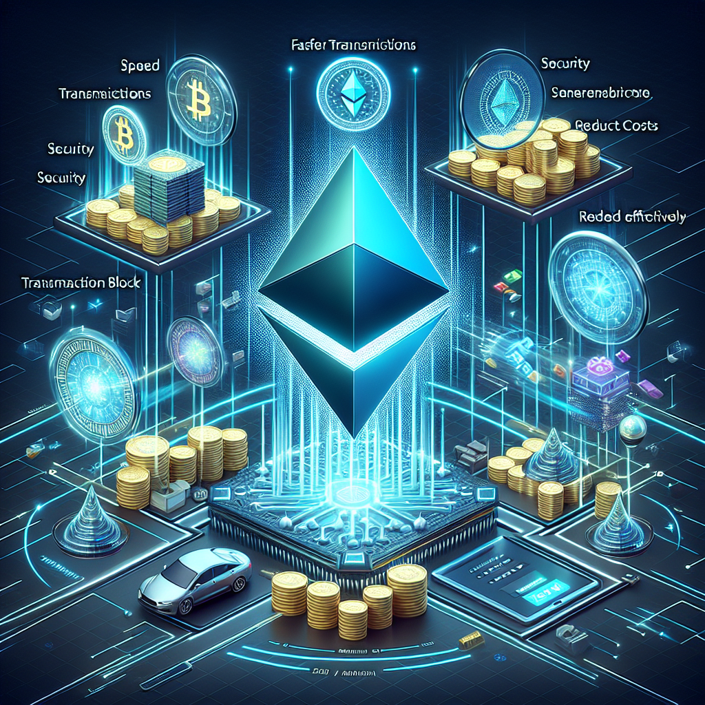 Imagine care demonstreaza diverse solutii de scalare de nivel 2 pentru Ethereum, incluzand avantajele lor, precum viteza, siguranta si <a href=