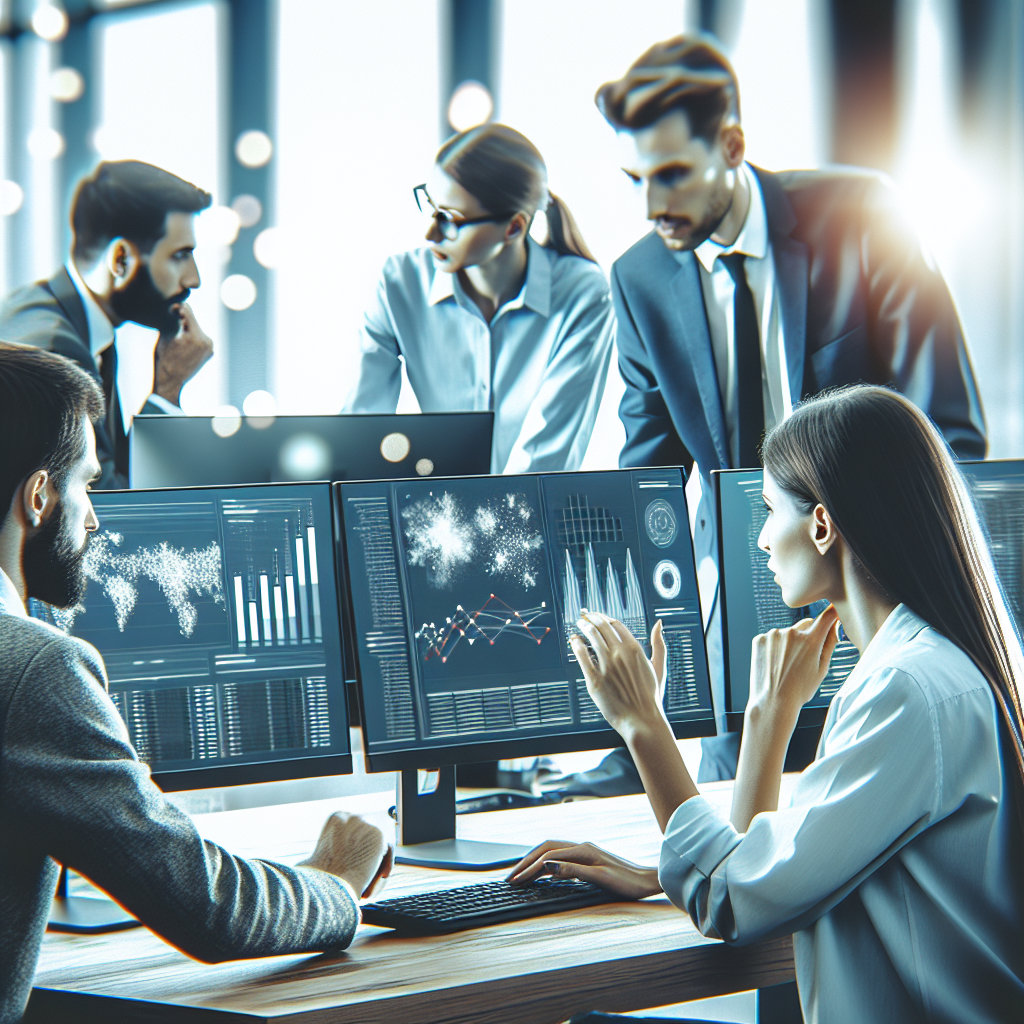 Сотрудники работают в офисе с использованием <a href=